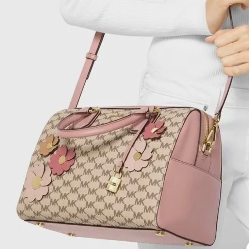 Michael Kors Flora Appliqué Mercer Medium Duffle Bag